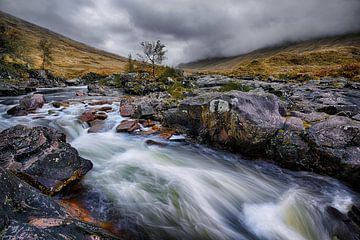 Autumn at the Glen Etive River by Rolf Schnepp