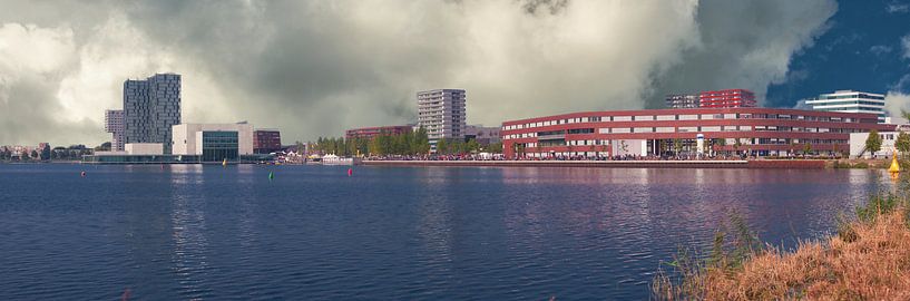 Almere City Skyline with Flevo Hospital by Brian Morgan