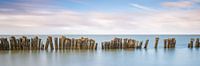 Old seawall in the IJsselmeer