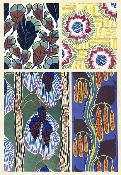 Émile-Allain Séguy - Floréal; new designs &amp; colours by Peter Balan