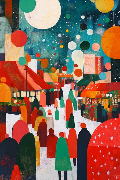 Fantasie Stadt von Poster Art Shop