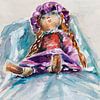 Poupée enfant. sur Ineke de Rijk