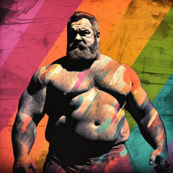 Vintage Musclebear von BEARpictureart