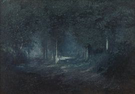 Adriaan Jozef Heymans, Wald bei Mondschein von Atelier Liesjes