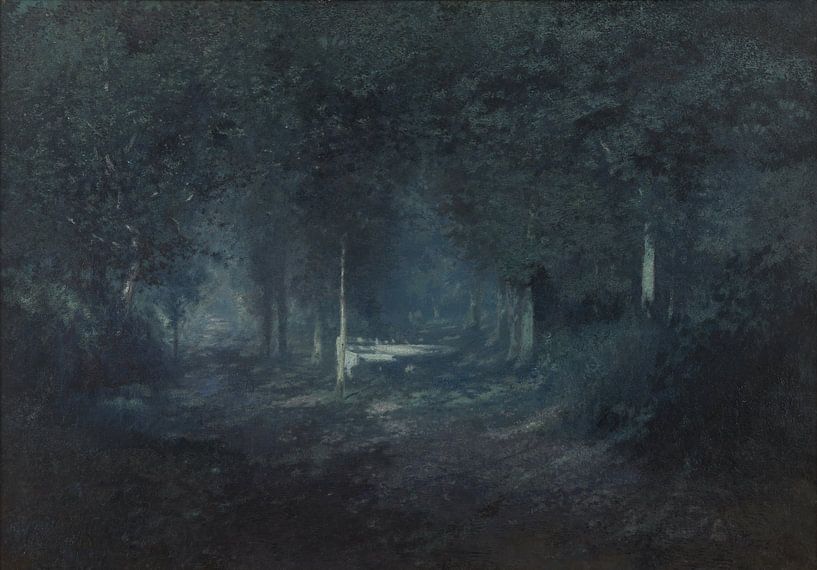 Adriaan Jozef Heymans, Wald bei Mondschein von Atelier Liesjes