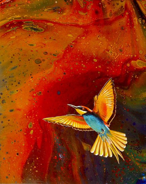 Bee-eater at the Kaiserstuhl by Anja Semling