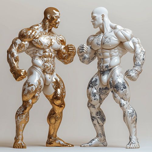 Male perfection cast in stone