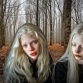 Drillings-Albino-Schwestern von Luc de Zeeuw