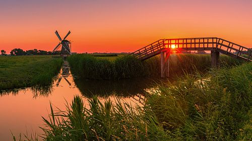 Zonsondergang bij 