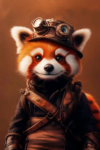 Steampunk Roter Panda