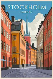 Stockholm, Sweden. by Poster Art Shop