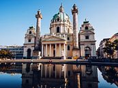 Wien - Karlskirche van Alexander Voss thumbnail