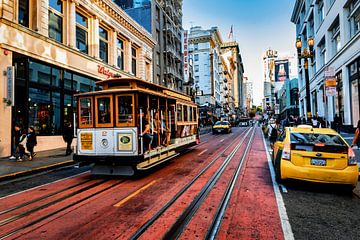 Cable car in San Francisco by Dieter Walther