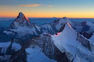 Matterhorn bij zonsondergang van Menno Boermans thumbnail
