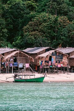 Fishing boat near the island of Surin in Thailand travel photography