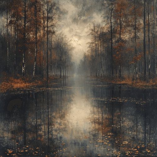 Landschaft mit ungewöhnlichem Licht