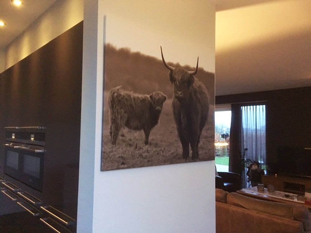 Highlanders écossais sépia par Sascha van Dam