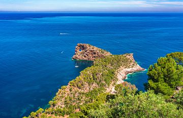 Prachtig uitzicht op natuurlijke bezienswaardigheid aan de kustlijn van het eiland Mallorca, Spanje  van Alex Winter