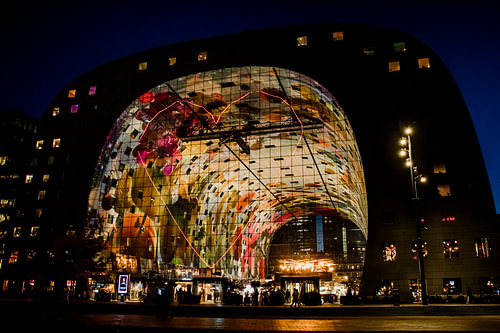 Marktha bij nacht, Rotterdam
