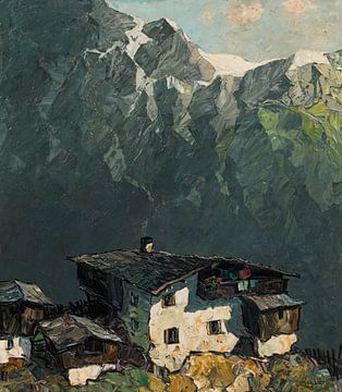 Oskar Mulley, ferme de montagne, vers 1933