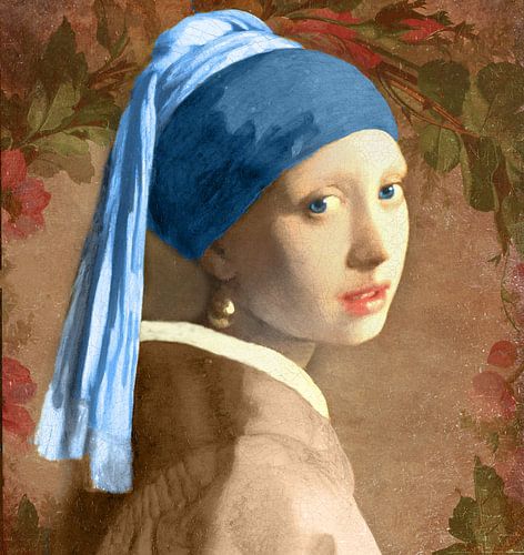 Meisje met de parel in de rozentuin