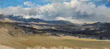Carlos de Haes-Picture du paysage de montagne, Paysage antique