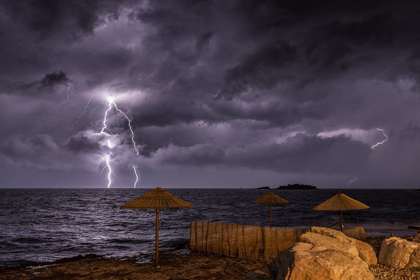 Onweer in Kroatië von Sven van der Kooi (kooifotografie)