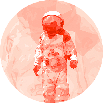 Spaceman AstronOut (Rode herhaling) van Gig-Pic by Sander van den Berg
