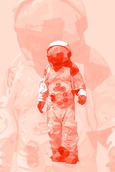 Spaceman AstronOut (Red Repeat) by Gig-Pic by Sander van den Berg