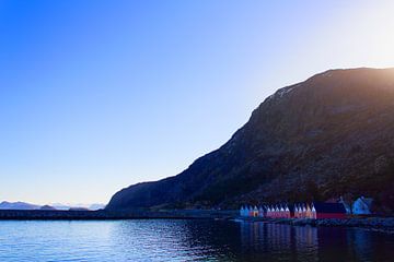 Fischerhütten in Norwegen von Rosalie van der Hoff