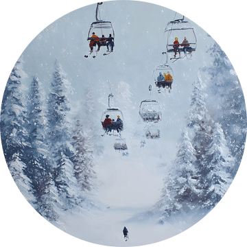 Skilift in Winterwonderland