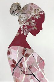 Sie, die in Blatt und Schatten blüht von Color Square