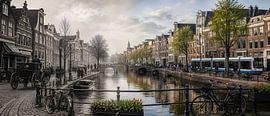 Amsterdam TimeBlast – Between Then and Now by Betty Maria Digital Art
