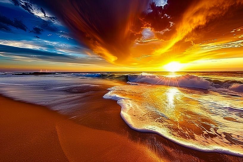 sea view sunset by Egon Zitter