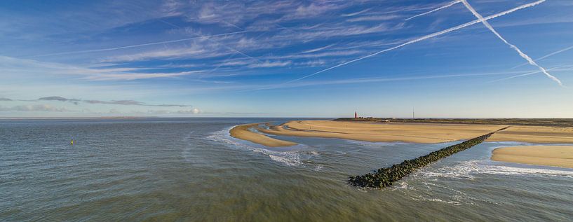 Vuurtoren met pier - Texel  van Texel360Fotografie Richard Heerschap