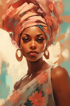 African Elegance in Pastel by Dave