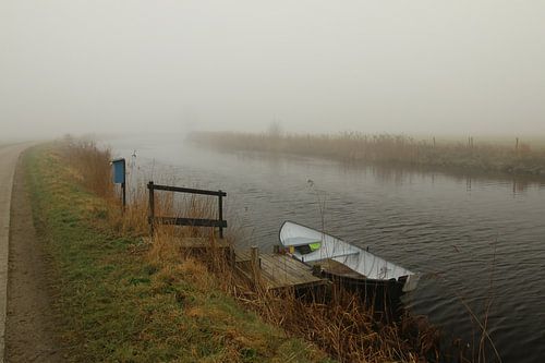 Rowing boat in a river