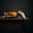 Maus mit Kürbis von Carolien van Schie Miniaturansicht