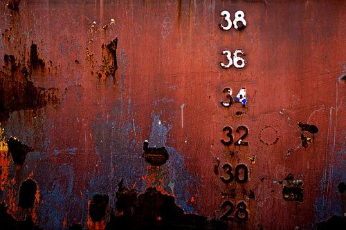 Beschädigte Schiffswand