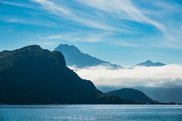 Haukland Beach on the Lofoten islands in Norway sur Rico Ködder