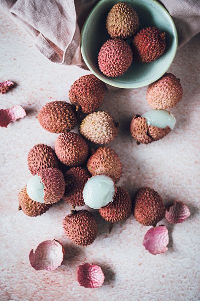 Lychee-Stillleben von Karine de Bruijn