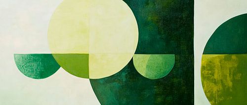Geometrische harmonie in groen