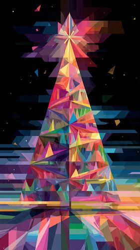 abstracte kerstboom