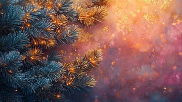 Christmas branches | Christmas branch lights by Abstract Painting