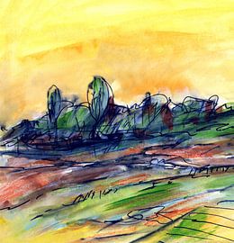 yellow sky by Claudia Gründler