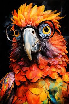 Papegaai dierenkunst #papegaai van JBJart Justyna Jaszke