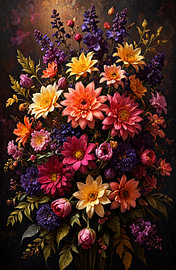 Nächtlicher Blumenstrauß von Maren Lyt