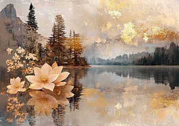 Waterlelies Reflectie