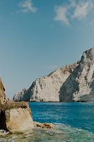 Sunlight on Zakynthos cliffs