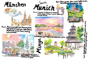 München Bayern an einem Tag Reiseberichte und Erinnerungen Kunst – Englische Version